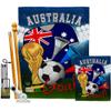 World Cup Australia Flags Australian Banner Wall Art Flag Poles For Outside House Stand Outdoor Decorations Garden Tapestry Yard Signs FIFA Gifts Sports Fan Trophy Soccer Game Football Made In USA view 1