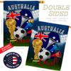 World Cup Australia Flags Australian Banner Wall Art Flag Poles For Outside House Stand Outdoor Decorations Garden Tapestry Yard Signs FIFA Gifts Sports Fan Trophy Soccer Game Football Made In USA view 3