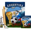 World Cup Argentina Flags Argentine Banner Wall Art Flag Poles For Outside House Stand Outdoor Decorations Garden Tapestry Yard Signs FIFA Gifts Sports Fan Trophy Soccer Game Football Made In USA view 1