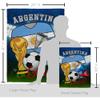 World Cup Argentina Flags Argentine Banner Wall Art Flag Poles For Outside House Stand Outdoor Decorations Garden Tapestry Yard Signs FIFA Gifts Sports Fan Trophy Soccer Game Football Made In USA view 2