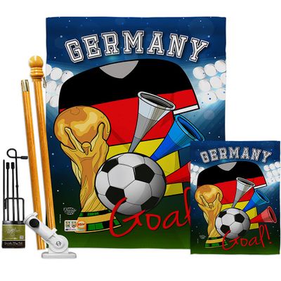 World Cup Germany Flags German Banner Wall Art Flag Poles For Outside House Stand Outdoor Decorations Garden Tapestry Yard Signs FIFA Gifts Sports Fan Trophy Soccer Game Football Made In USA