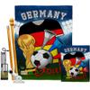 World Cup Germany Flags German Banner Wall Art Flag Poles For Outside House Stand Outdoor Decorations Garden Tapestry Yard Signs FIFA Gifts Sports Fan Trophy Soccer Game Football Made In USA view 1