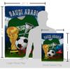 World Cup Saudi Arabia Flags Banner Wall Art Flag Poles For Outside House Stand Outdoor Decorations Garden Tapestry Yard Signs FIFA Gifts Sports Fan Trophy Soccer Game Football Made In USA view 2