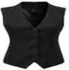 Foucome Suit Vest for Women Formal Regular Fitted Vest Tops Black XL view 1