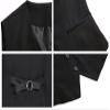 Foucome Suit Vest for Women Formal Regular Fitted Vest Tops Black XL view 4