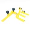 DONSU Adjustable Metal Archery Parallel Bow Vise+Compound Bow Stabilizer Holder Adjust Stand Metal Bow Accessory Yellow 360Rotation view 2
