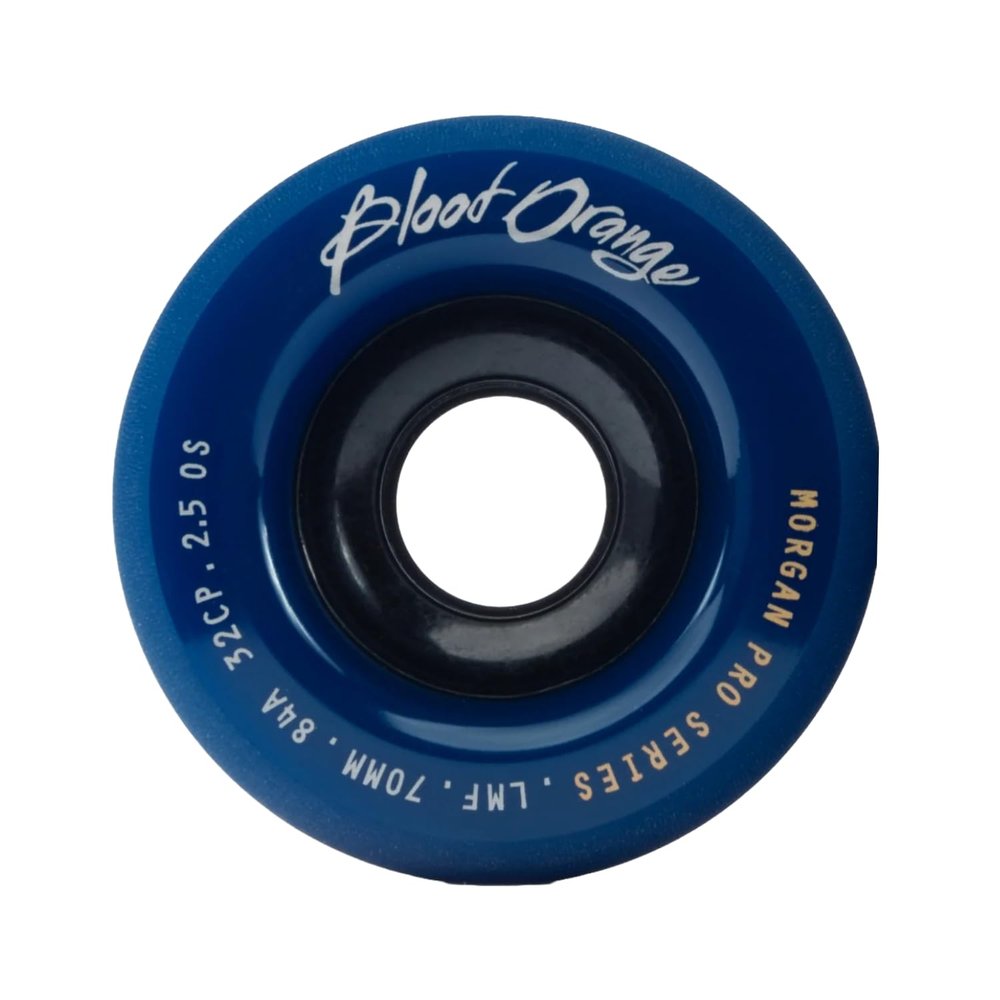 Blood Orange Morgan 65mm Longboard Wheel for Sliding, Surfskate, Cruising, Electric Skateboard, Freeride, LDP. (84a - Midnight Blue)