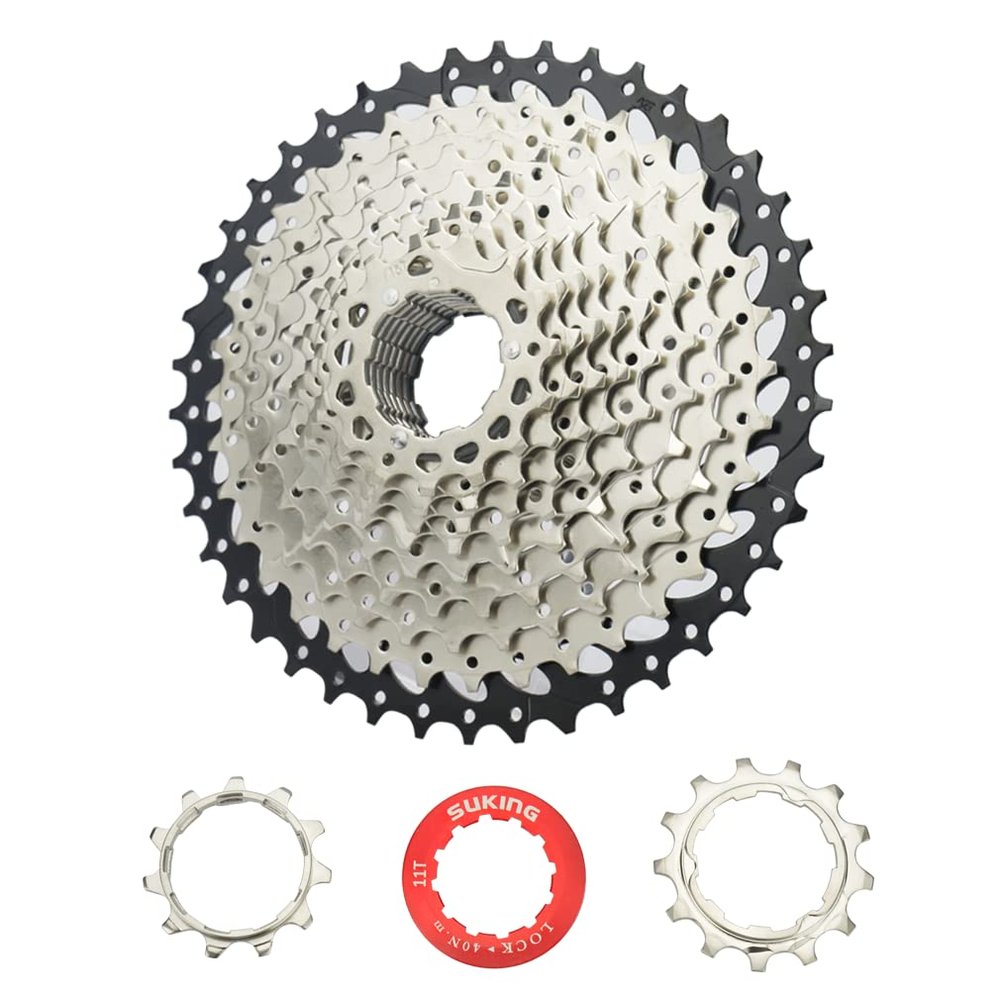 11 Speed Cassette 11-42T Bike Cassette Sprocket Compatible with Shimano/Sram/Sunrace HG System Fit for Mountain Bike, Road Bicycle, MTB