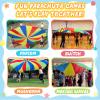 Sonyabecca Parachute, Play Parachute 24ft with 16 Handles for Kids Cooperation Group Play view 2