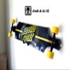 Grab & Go XL Horizontal Longboard Skateboard Wall Hanger Mount Rack view 2