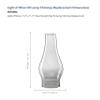 Light of Mine: 2.5" X 7.5" Oil Lamp Replacement Chimney - Clear Smooth Top Borosilicate Chimney (2 1/2" x 7 1/2") view 2
