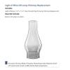 Light of Mine: 2.5" X 7.5" Oil Lamp Replacement Chimney - Clear Smooth Top Borosilicate Chimney (2 1/2" x 7 1/2") view 3