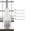 Light of Mine: 2.5" X 7.5" Oil Lamp Replacement Chimney - Clear Smooth Top Borosilicate Chimney (2 1/2" x 7 1/2") view 4