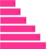 White Water Archery Fluorescent Neon Solid Pink Arrow Wraps 15 Pc Length Width (3.75) view 1