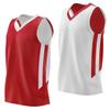 Liberty Imports Reversible Men's Mesh Athletic Basketball Jersey Single for Team Scrimmage (Red/White, XX-Large) view 1