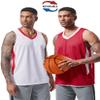 Liberty Imports Reversible Men's Mesh Athletic Basketball Jersey Single for Team Scrimmage (Red/White, XX-Large) view 2