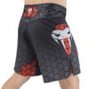 SOTF Boxing Shorts for Men Training Fight Shorts Men MMA BJJ Shorts No Gi with Pocket Black Red M Waist 33-34.6 inch view 2