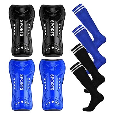 Haploon Soccer Shin Guards for Kids YouthSoccer Football Shin Pads Protective Soccer Shin Pads & Sleeves Equipment - Football Gear for 3 5 4-6 7-9 10-12 Years Old Children Teens Boys Girls