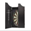 HAN'S DELTA Professional Bristle Dartboard Cabinet Set, Metal Corner Reinforcement, Regulation Steel Tip Dartboard, Includes 6 Steel Tip Darts and Scoreboards (Black) view 2
