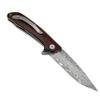 ALBATROSS 7" Ball Bearing Assisted Opening Pocket Knife - Red Sandalwood Handle & Modern Damascus Steel Blade - Premium Folding Knife with Gift Box - HGDK023 view 3