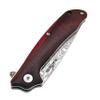 ALBATROSS 7" Ball Bearing Assisted Opening Pocket Knife - Red Sandalwood Handle & Modern Damascus Steel Blade - Premium Folding Knife with Gift Box - HGDK023 view 4
