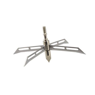 AMEYXGS 6pcs/12pcs Archery Hunting Arrowheads Blade Broadhead Screw in Arrow Tips Detachable Arrow for Hunting Outdoor Shooting Target Practice Accessories and Box (Type 24, 6 pcs)