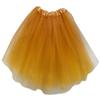 Extra Plus Size Adult Tutu XXL - Princess Costume Ballet Warrior Dash Running Skirt (Gold)