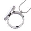 Adabele 3pcs Living Memory Floating Locket 30mm Round Glass Open Pendant Necklace 28 Inch Stainless Steel Chain Birthstone Charms Keepsake Memorial Jewelry MCL285 view 3