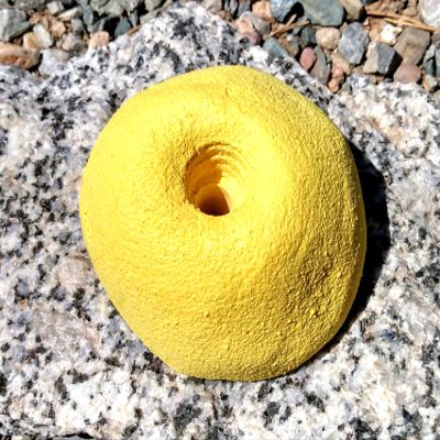 Indented Sloper- Bold-On Climbing Hold (Yellow)