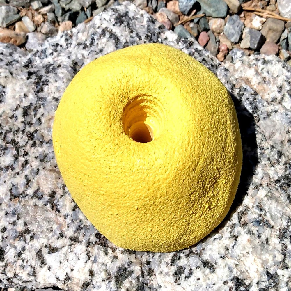 Indented Sloper- Bold-On Climbing Hold (Yellow)