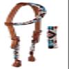 PRORIDER Horse Show Bridle Western Leather Headstall 79RT10HA view 1