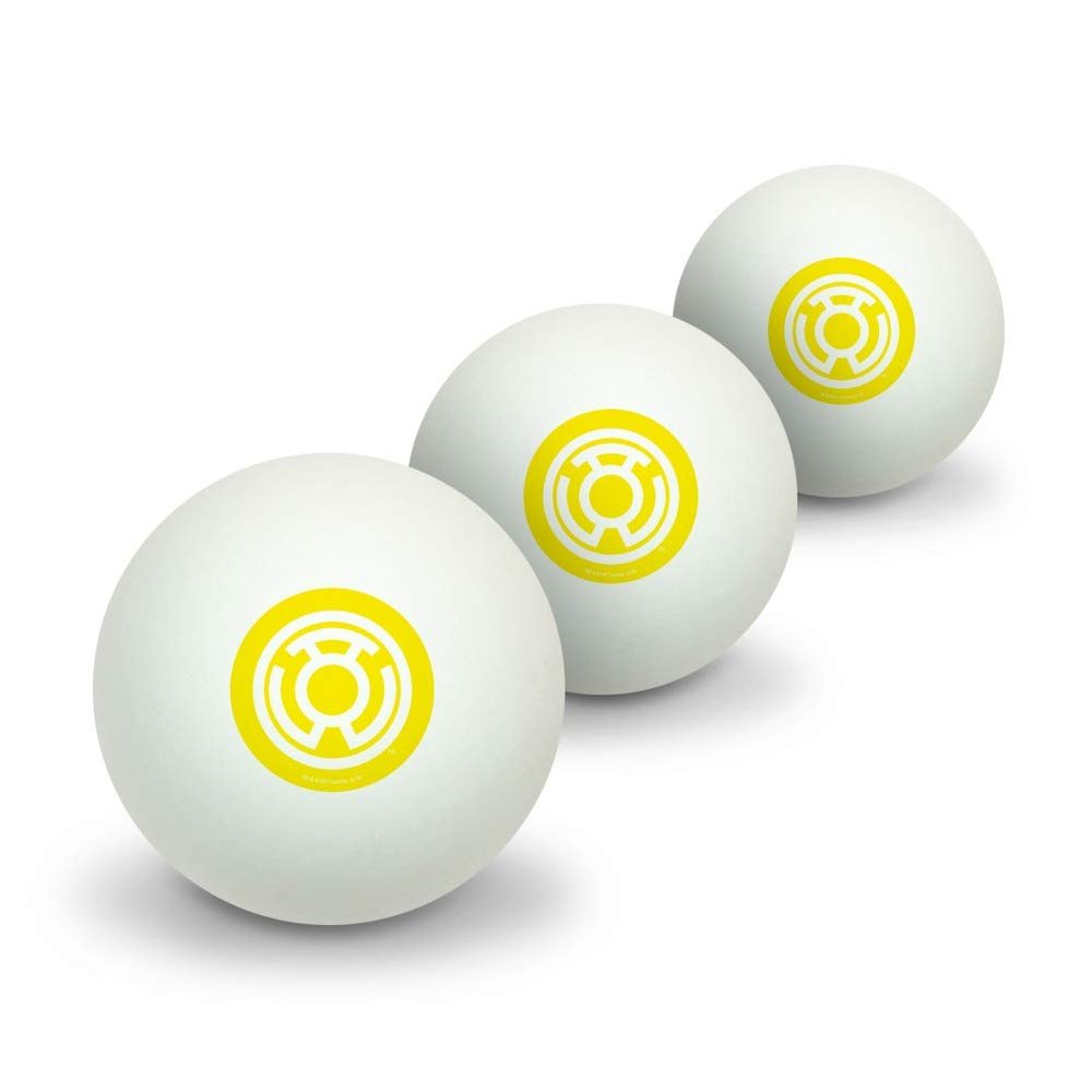 GRAPHICS & MORE Green Lantern Blackest Night Sinestro Corps Yellow Lantern Logo Novelty Table Tennis Ping Pong Ball 3 Pack