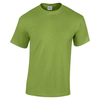 Gildan Childrens Unisex Heavy Cotton T-Shirt (Pack of 2) (XS) (Kiwi)