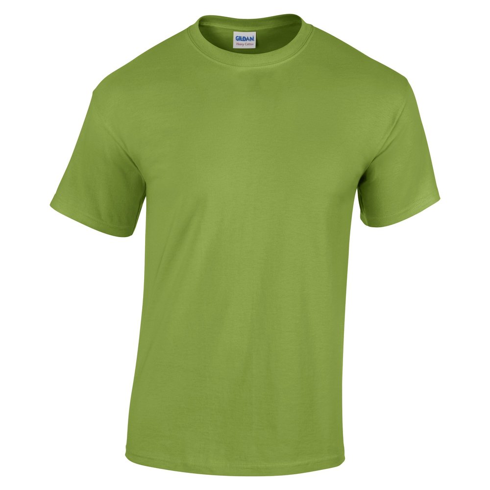 Gildan Childrens Unisex Heavy Cotton T-Shirt (Pack of 2) (XS) (Kiwi)