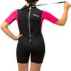Cressi Med X 2.5 mm Junior Short Sleeves Short Wetsuits, Black/Pink, 2XS view 3
