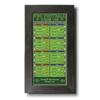 Football Stadiums Bucket List Tracker - Rustic Black Frame - 13.5 inches x 23.5 inches - Pin Your Football Stadium Visits - Canvas Wall Art view 1
