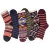 BambooMN Men's Cabin Double Layer Thick Soft Warm Fuzzy Comfy Home Socks, 3 Pairs Asst A, Medium view 3