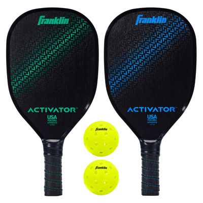 Franklin Sports Pickleball Paddle and Ball Set - Wooden - Activator - 2 Player - USAPA Approved