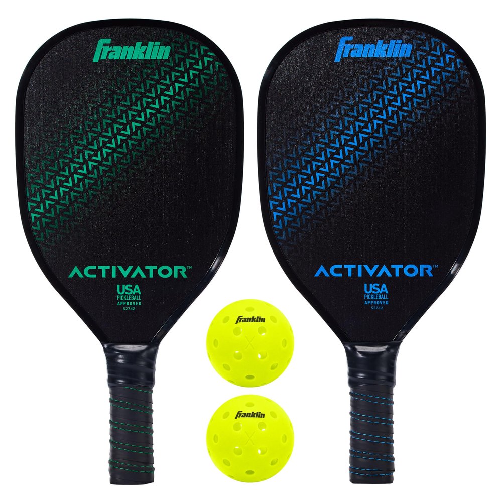 Franklin Sports Pickleball Paddle and Ball Set - Wooden - Activator - 2 Player - USAPA Approved