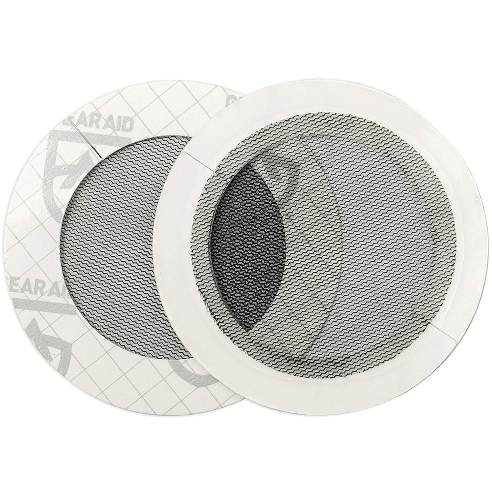 GEAR AID Tenacious Tape Mesh Patches for Repairing Holes in Tents, Bug Screens, Mosquito Netting, No-See-ums and More, 3 Rounds