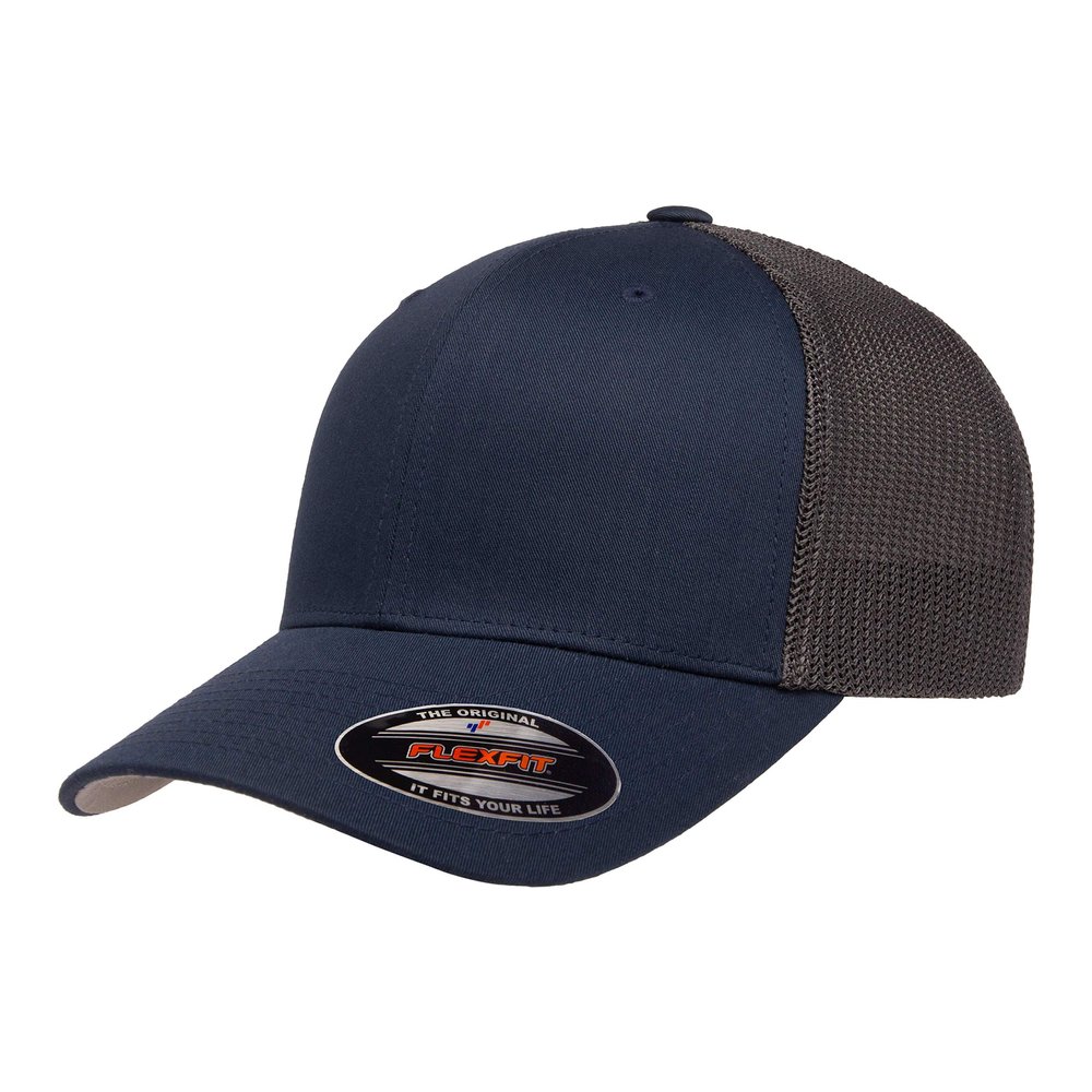 Flexfit Men's one_Size Trucker Cap, Black, Alpha