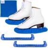 CRS Cross Ice Skate Guards, Soakers and Towel Gift Set. Essential Ice Skating Hard Guard and Soft Skate Blade Cover Accessories for Figure Skating or Hockey (Blade Blue, Medium) view 1