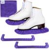 CRS Cross Ice Skate Guards, Soakers and Towel Gift Set. Essential Ice Skating Hard Guard and Soft Skate Blade Cover Accessories for Figure Skating or Hockey (Passion Purple, Large) view 1