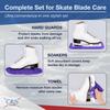 CRS Cross Ice Skate Guards, Soakers and Towel Gift Set. Essential Ice Skating Hard Guard and Soft Skate Blade Cover Accessories for Figure Skating or Hockey (Passion Purple, Large) view 2