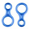 Azarxis Climbing Rescue Figure 8 Descender Rigging Plate Heavy Duty & Large & High Strength Rappel Device Equipment for Rappelling, Belaying, Tree Climbing, Aerial Silks Rigging (Blue - Pack of 2) view 1