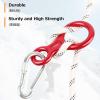 Azarxis Climbing Rescue Figure 8 Descender Rigging Plate Heavy Duty & Large & High Strength Rappel Device Equipment for Rappelling, Belaying, Tree Climbing, Aerial Silks Rigging (Blue - Pack of 2) view 3