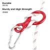 Azarxis Climbing Rescue Figure 8 Descender Rigging Plate Heavy Duty & Large & High Strength Rappel Device Equipment for Rappelling, Belaying, Tree Climbing, Aerial Silks Rigging (Black - Pack of 2) view 3