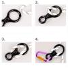 Azarxis Climbing Rescue Figure 8 Descender Rigging Plate Heavy Duty & Large & High Strength Rappel Device Equipment for Rappelling, Belaying, Tree Climbing, Aerial Silks Rigging (Black - Pack of 2) view 4