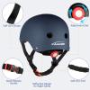 KAMUGO Kids Adjustable Helmet, Suitable for Toddler Kids Ages 2-8 Boys Girls, Multi-Sport Safety Cycling Skating Scooter Helmet (Navy Blue, Small) view 3