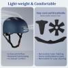 KAMUGO Kids Adjustable Helmet, Suitable for Toddler Kids Ages 2-8 Boys Girls, Multi-Sport Safety Cycling Skating Scooter Helmet (Navy Blue, Small) view 4